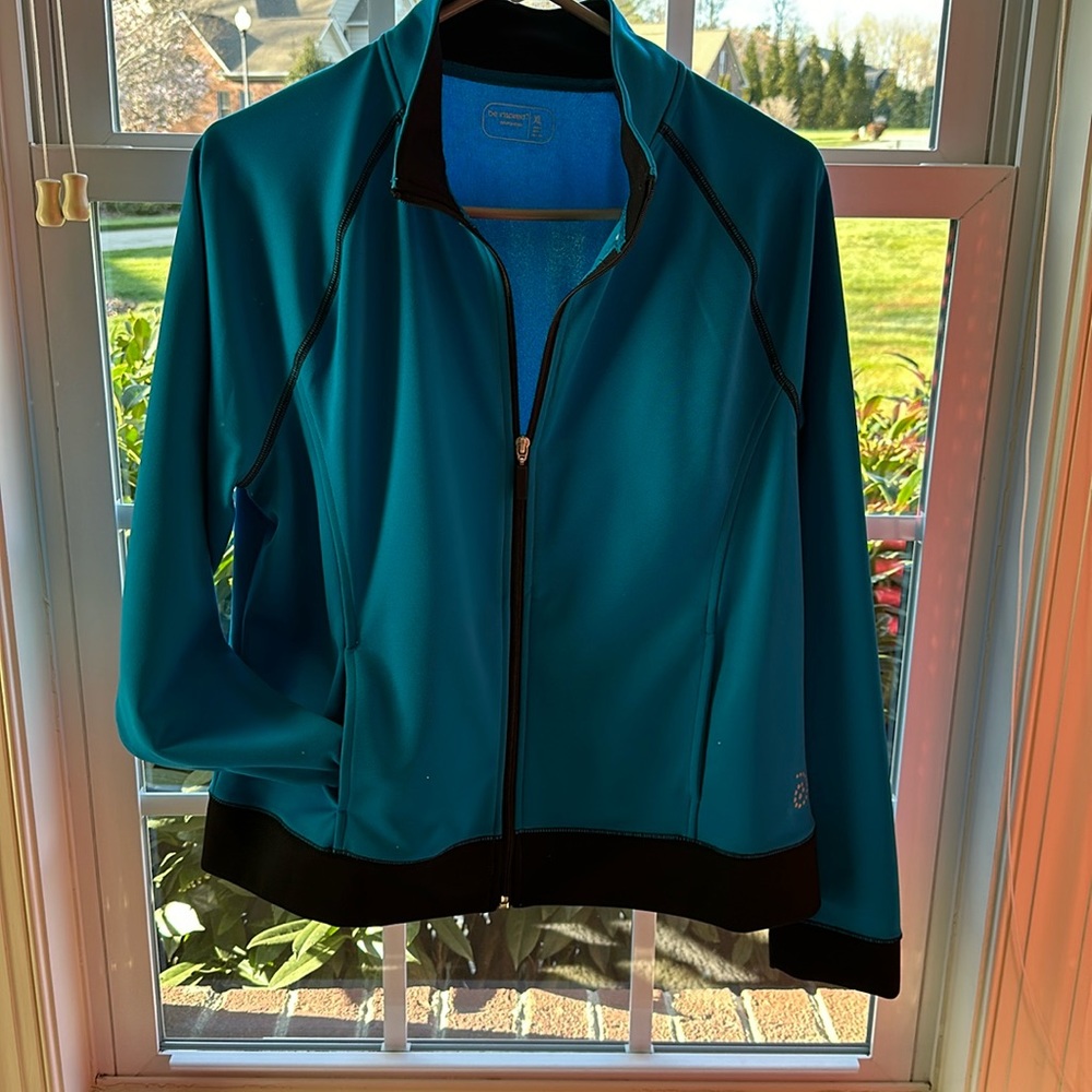 Be Inspired brand; EUC, athletic zip-up jacket